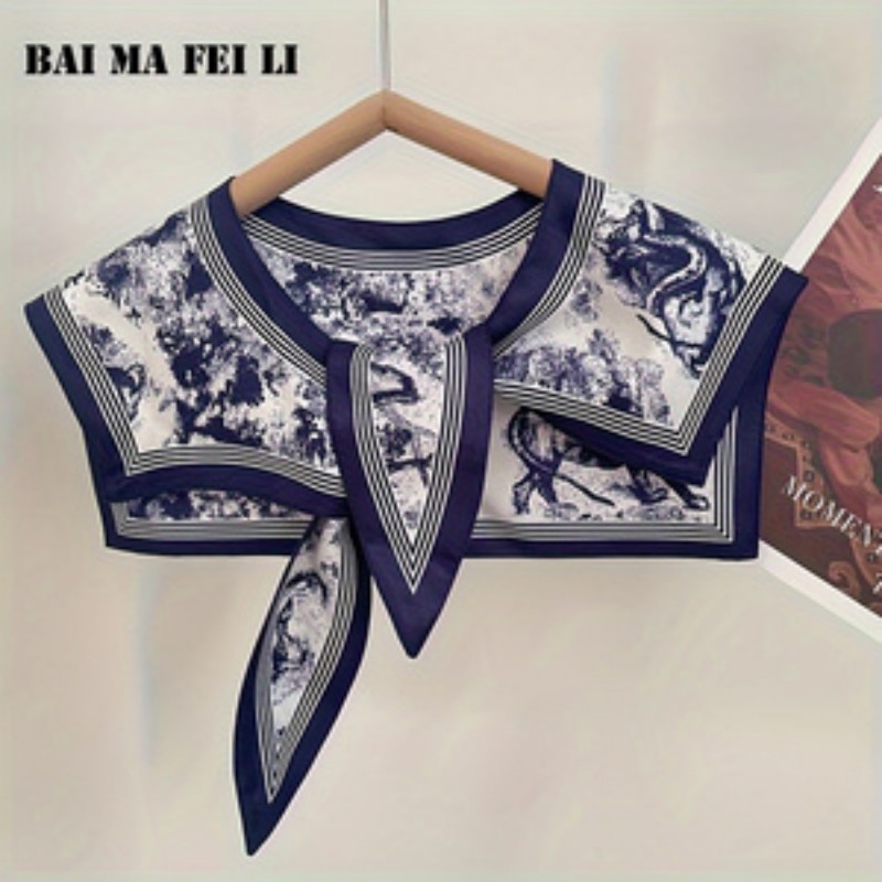 Off Shoulder Blouse - Women's Versatile Silk Scarf Spring Summer