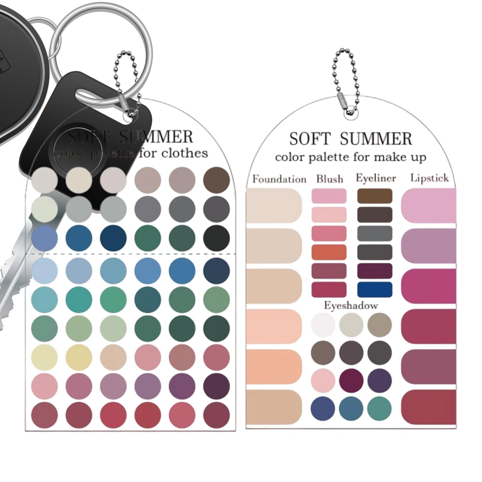 Summer Clothing Color Palette - 2Pcs Acrylic Seasonal Palette Soft Summer