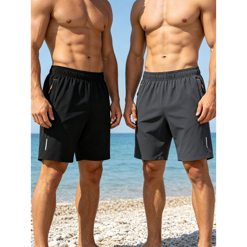 Summer Clothing Essentials Men - Summer Two-Piece Men's Sports Shorts Gym