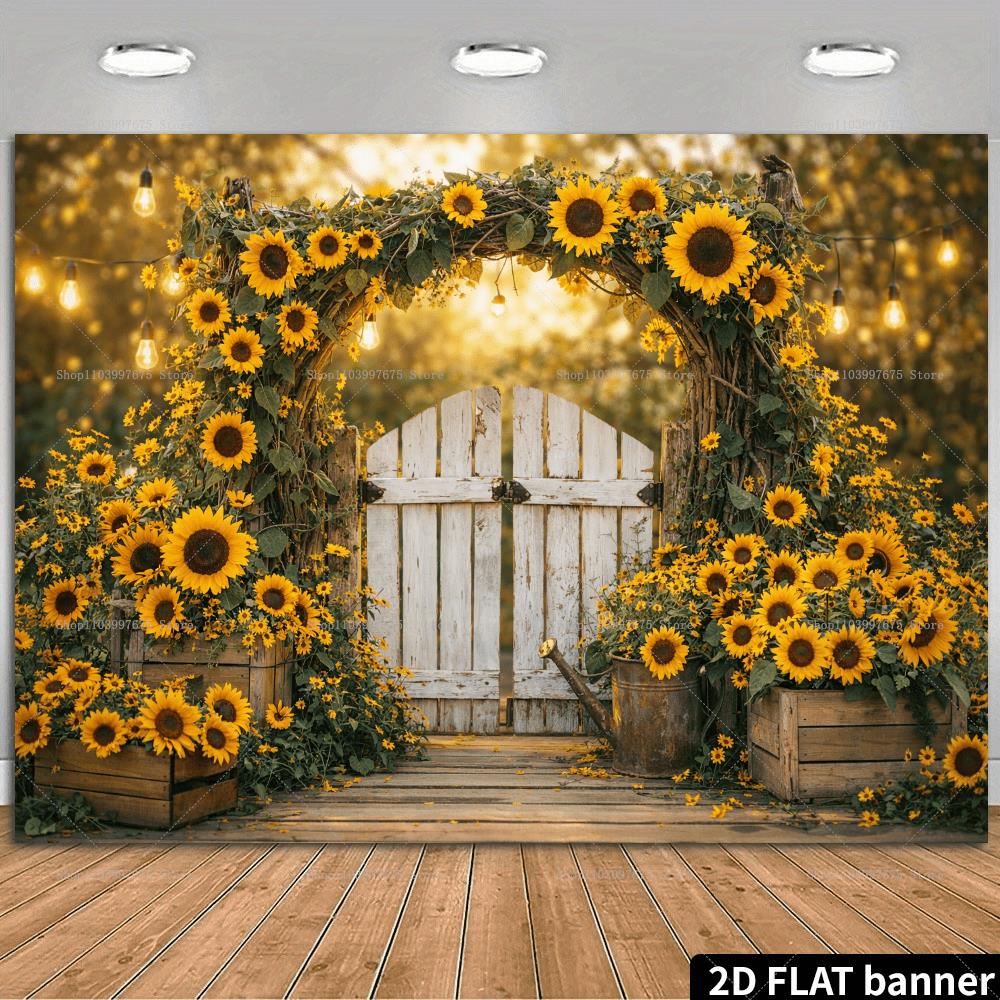2D Sunflower Potted Plants Bac - Summer Clothing Banner 评论和价格
