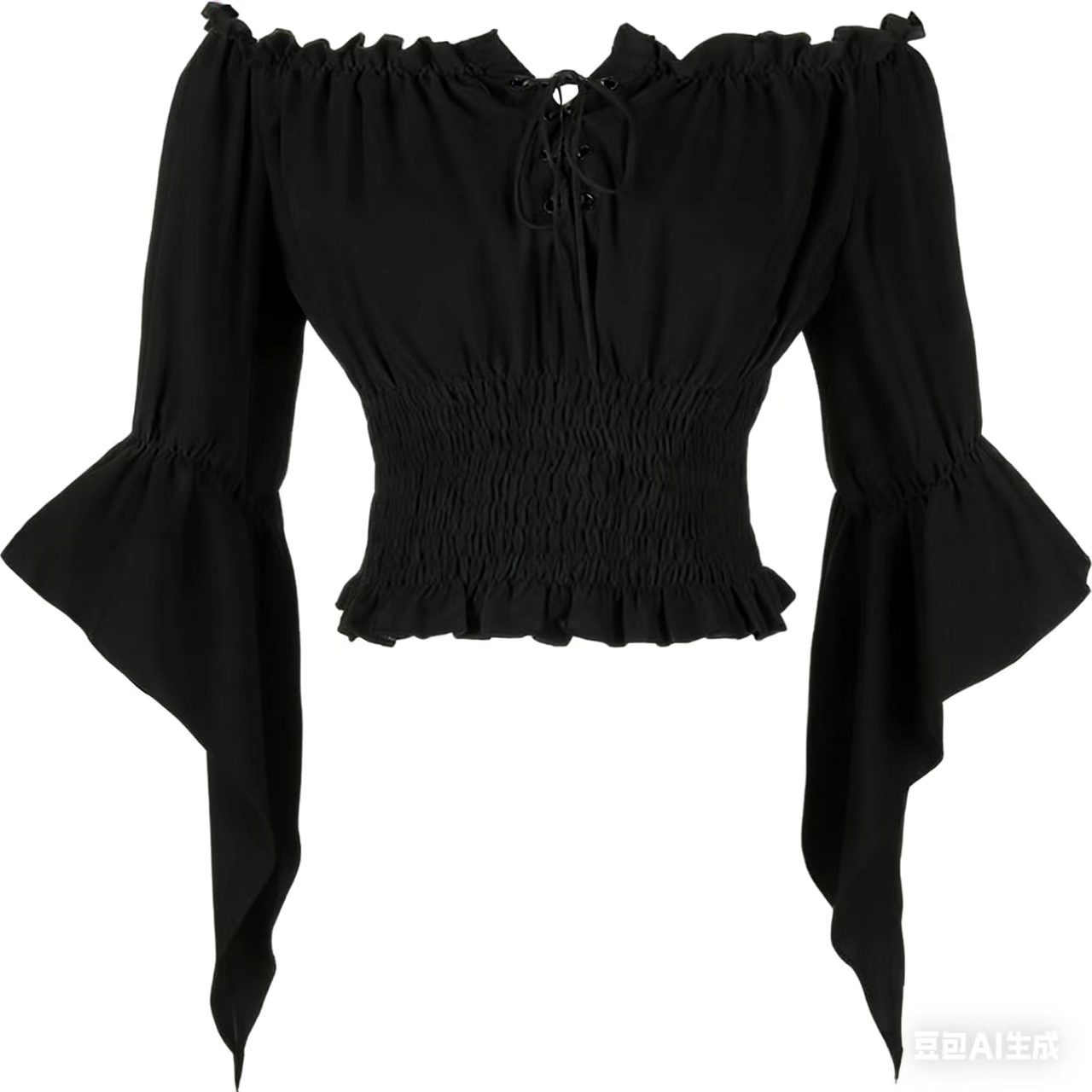 Renaissance Medieval Aristocra - Off Shoulder Blouse 评论和价格