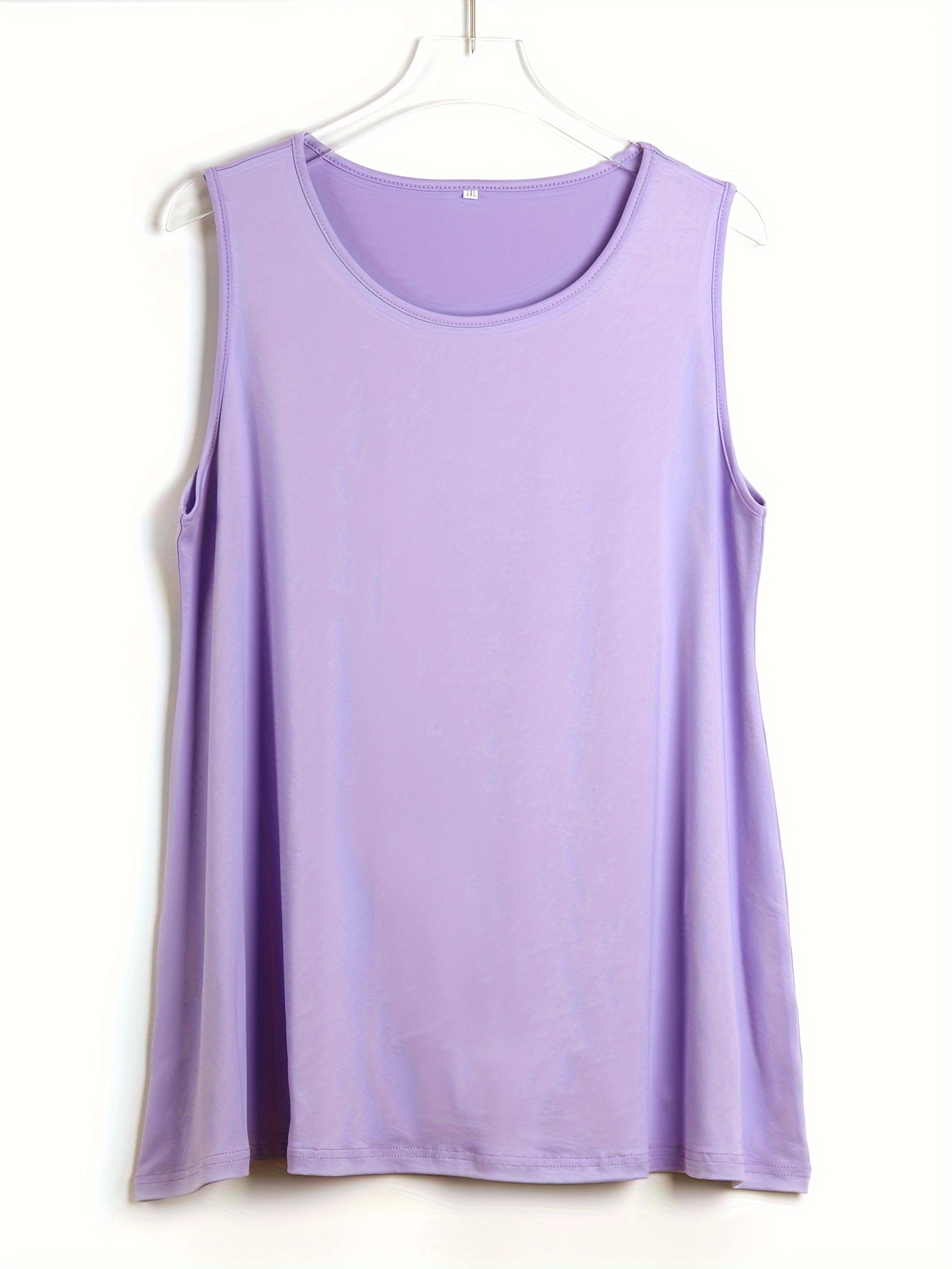 Plus Size Simple Solid Tank To - Summer Clothing Clearance 评论和价格