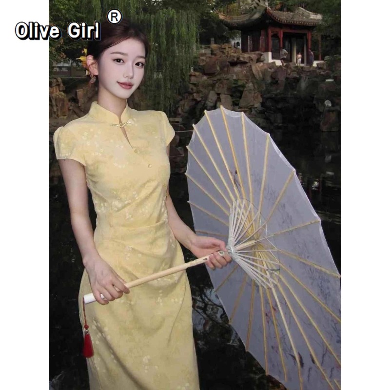 Improved Cheongsam Dress Qipao - Summer Clothing Young Women 评论和价格