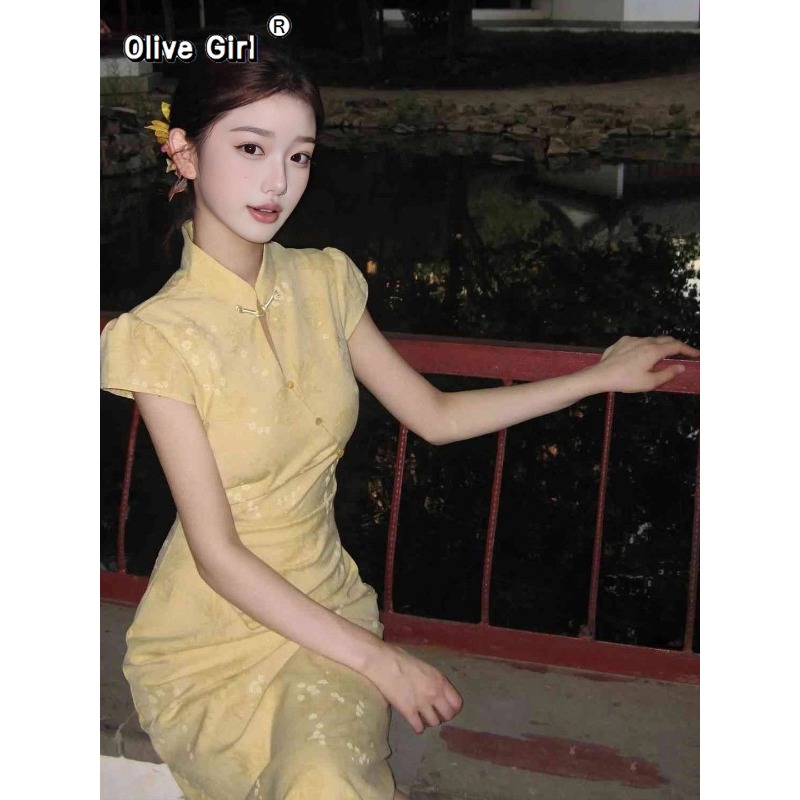 Improved Cheongsam Dress Qipao - Summer Clothing Young Women 评论和价格
