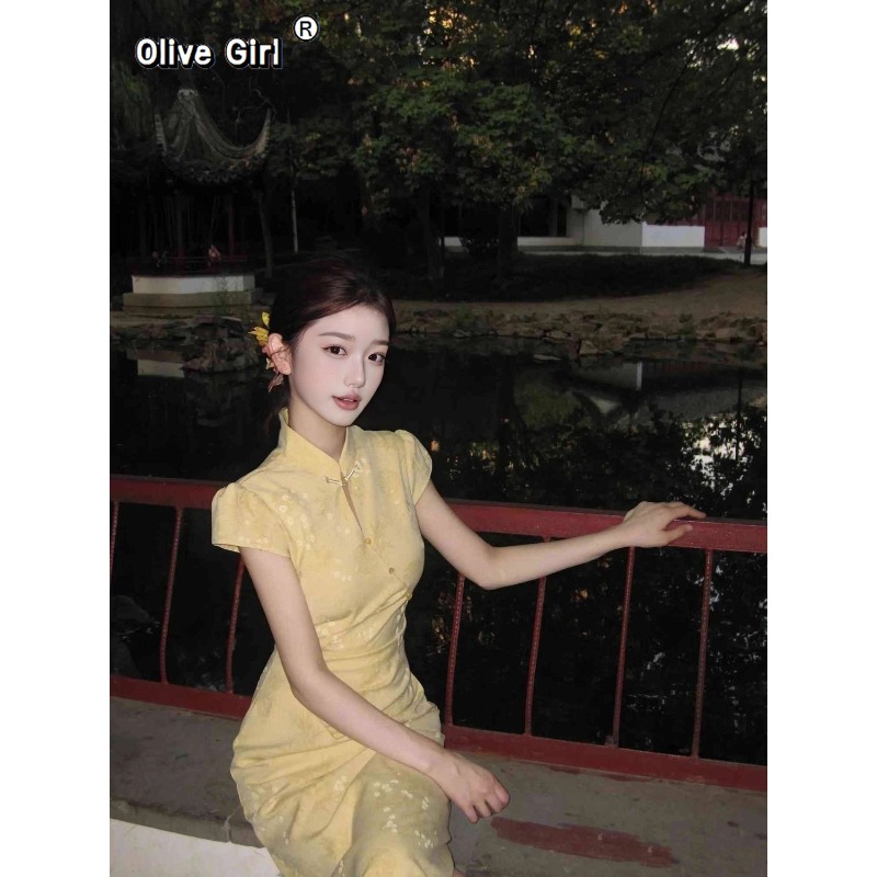Improved Cheongsam Dress Qipao - Summer Clothing Young Women 评论和价格