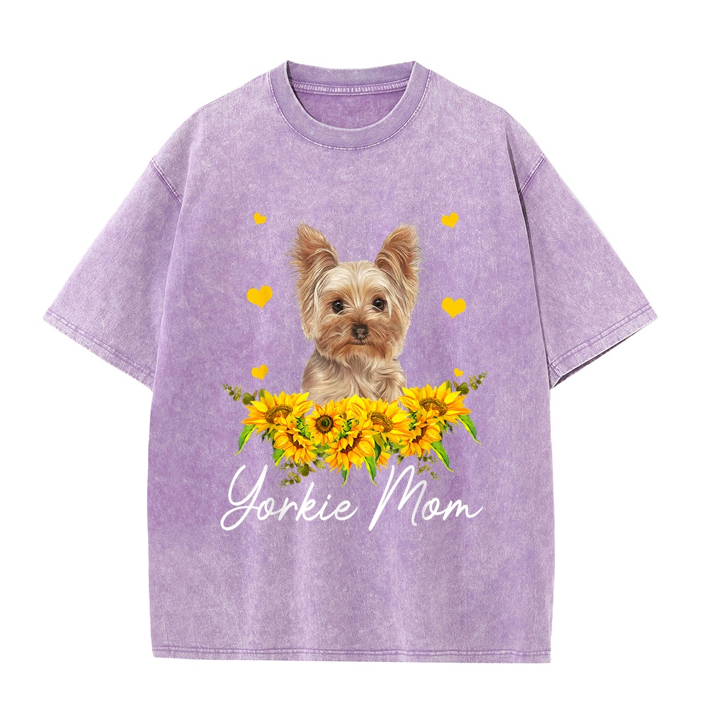 Suower Yorkie Mom Dog Lover T- - Summer Clothing Deals 评论和价格