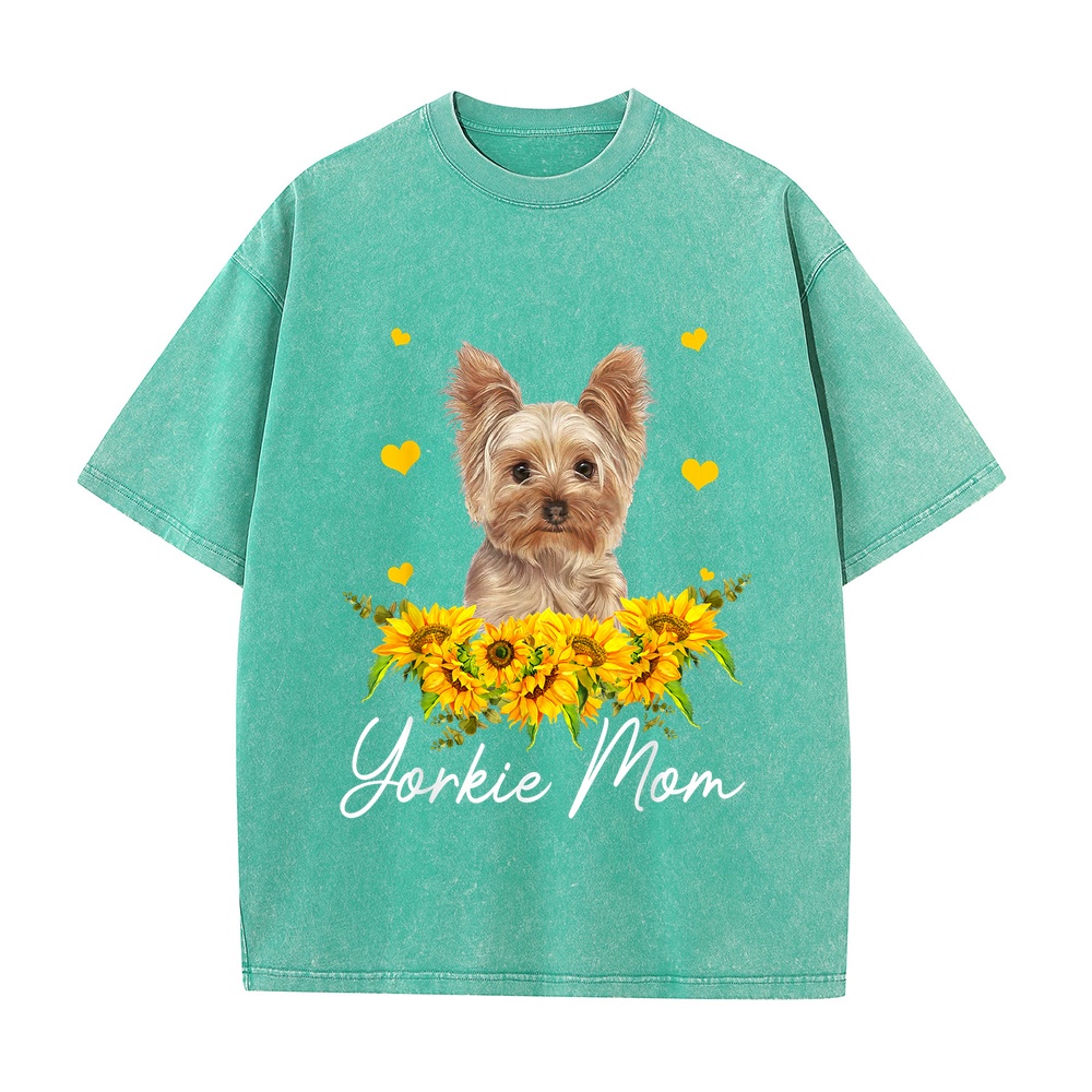 Suower Yorkie Mom Dog Lover T- - Summer Clothing Deals 评论和价格