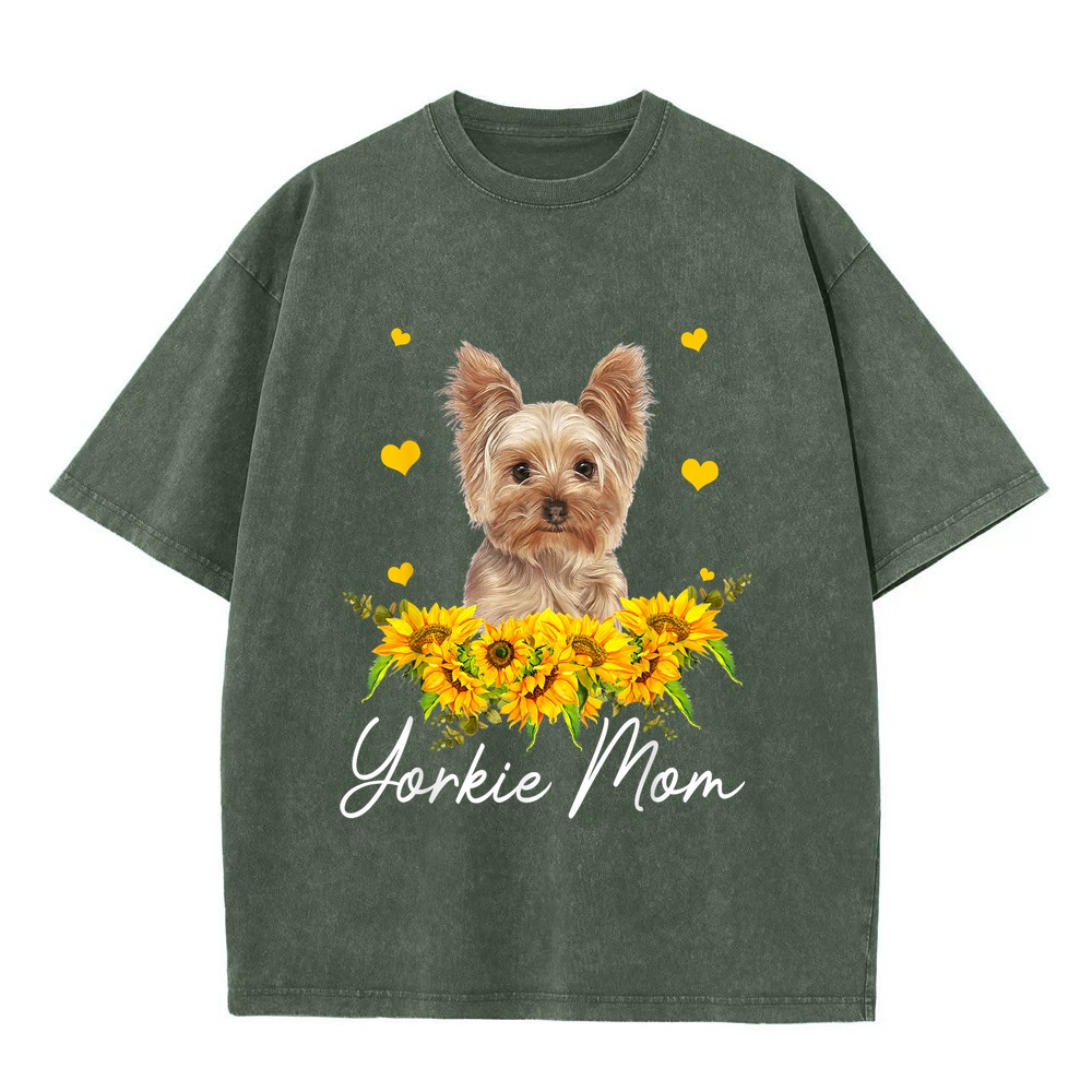 Suower Yorkie Mom Dog Lover T- - Summer Clothing Deals 评论和价格
