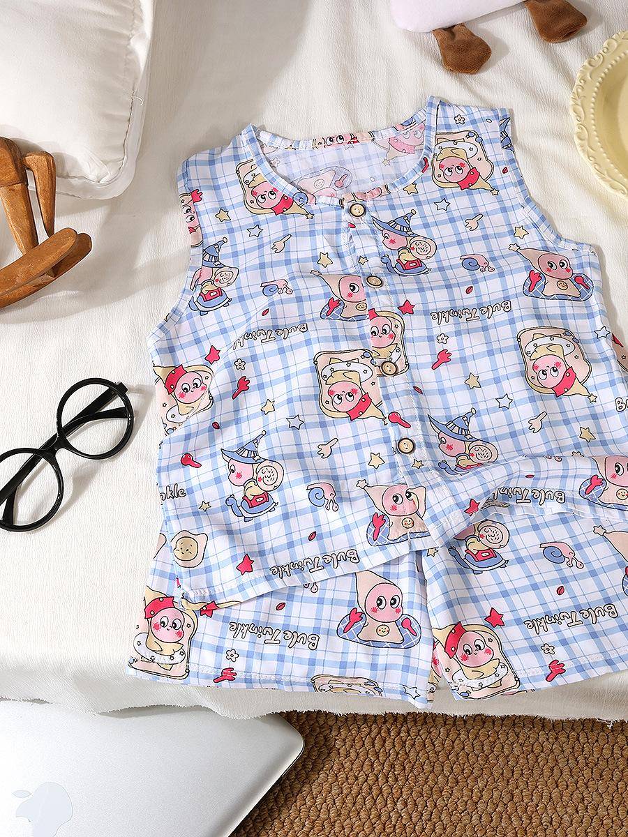 Girls Summer Cotton Silk Vest  - Summer Clothing Girls 评论和价格