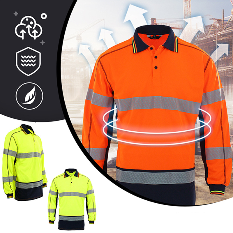 Quick Drying Polo Shirts for M - Summer Hi Vis Clothing 评论和价格