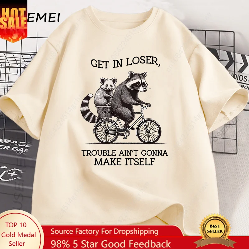 Get in Loser T Shirt Funny Rac - Yours Summer Clothing 评论和价格