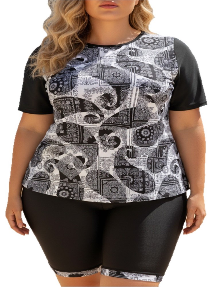 XL-6XL Plus Size High Waist Bi - Bikini Set Push Up 评论和价格