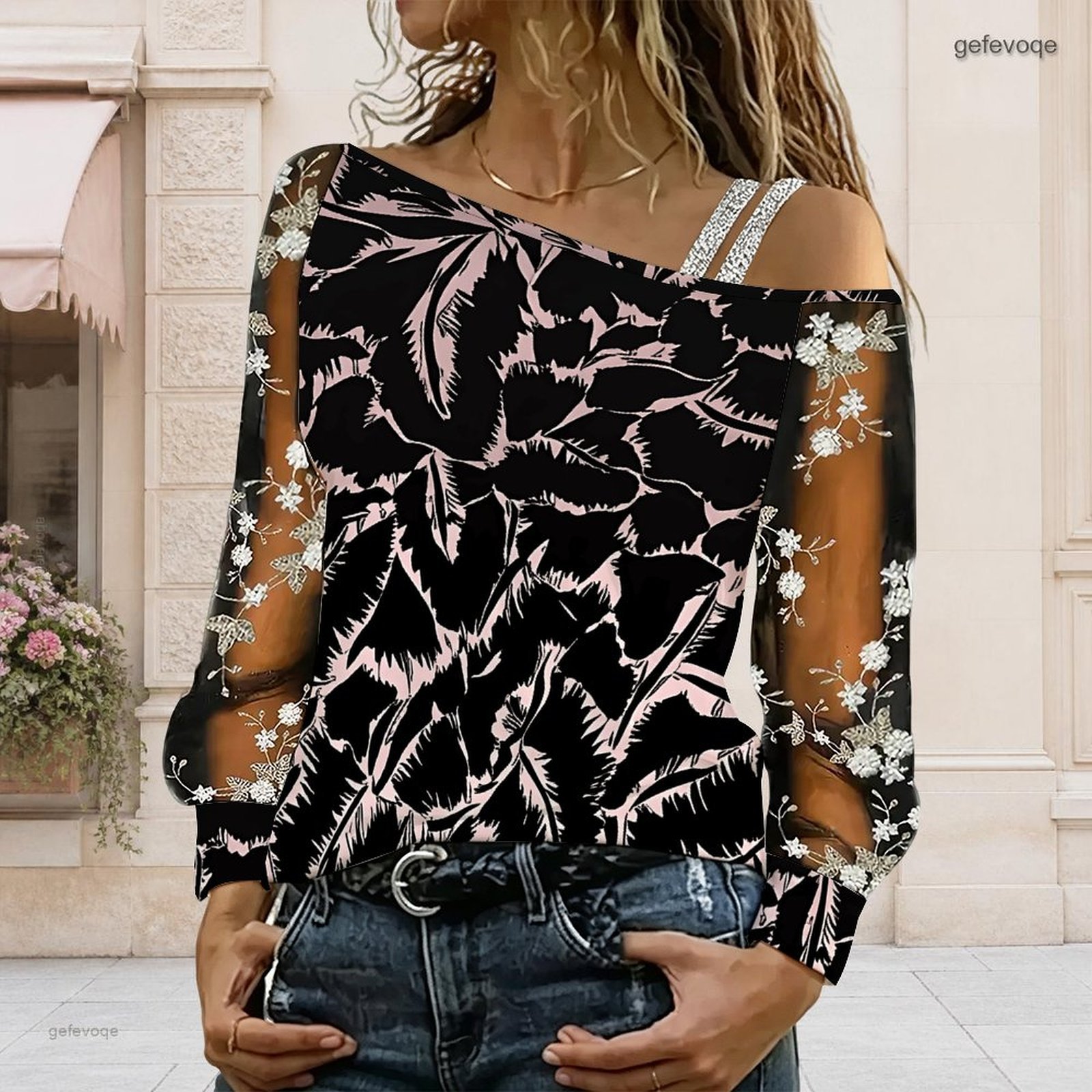 Women Off Shoulder Blouse Asym - Off Shoulder Blouse 评论和价格