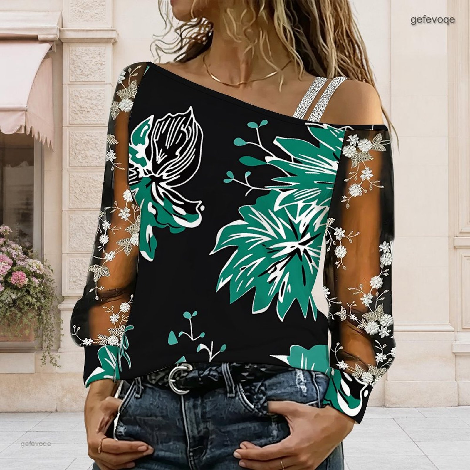 Women Off Shoulder Blouse Asym - Off Shoulder Blouse 评论和价格