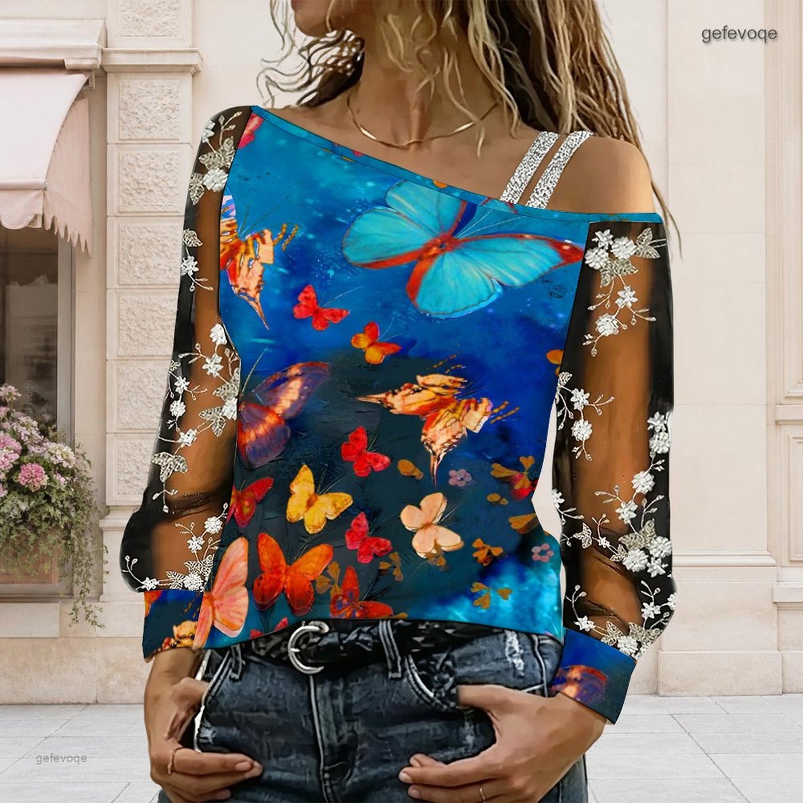 Women Off Shoulder Blouse Asym - Off Shoulder Blouse 评论和价格