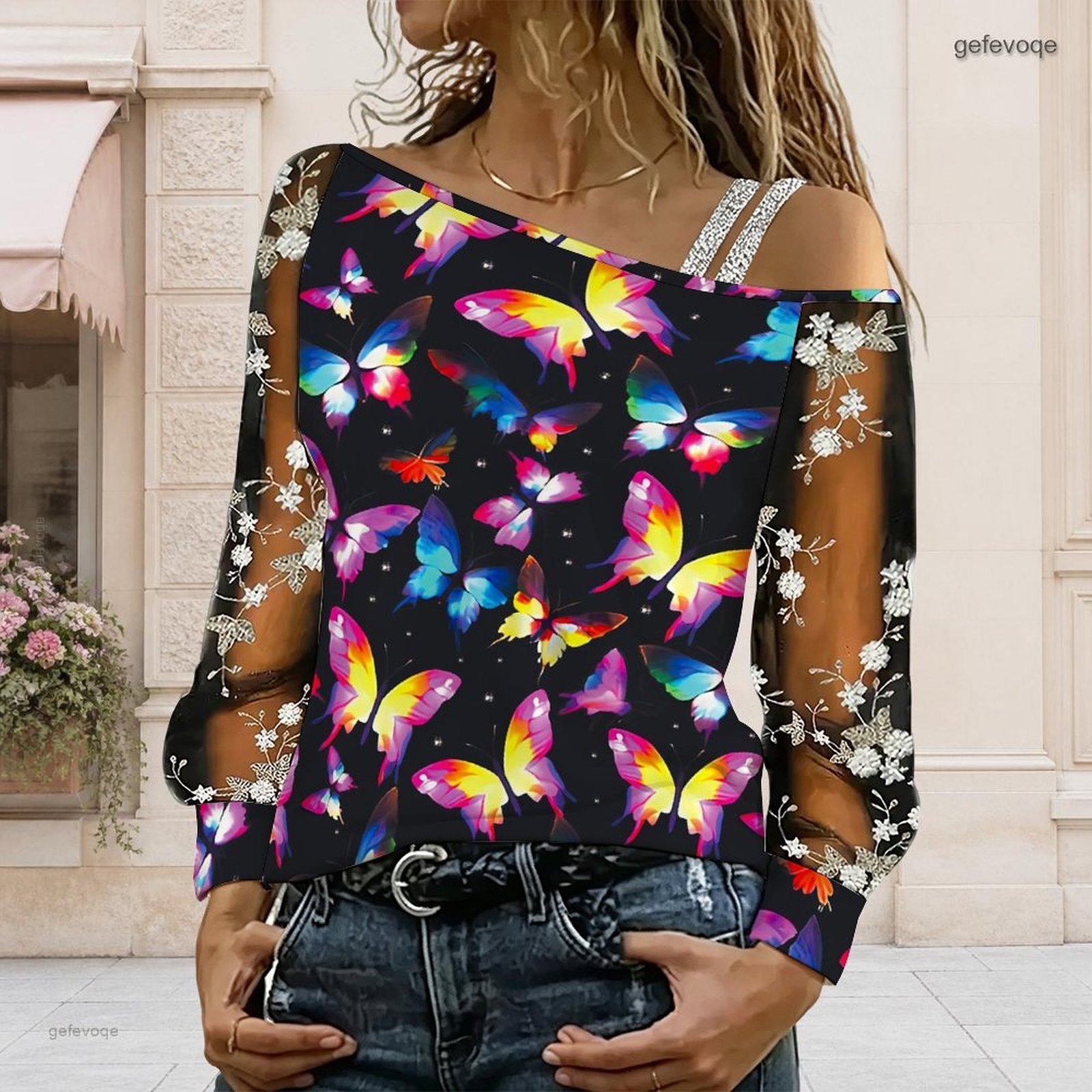 Women Off Shoulder Blouse Asym - Off Shoulder Blouse 评论和价格