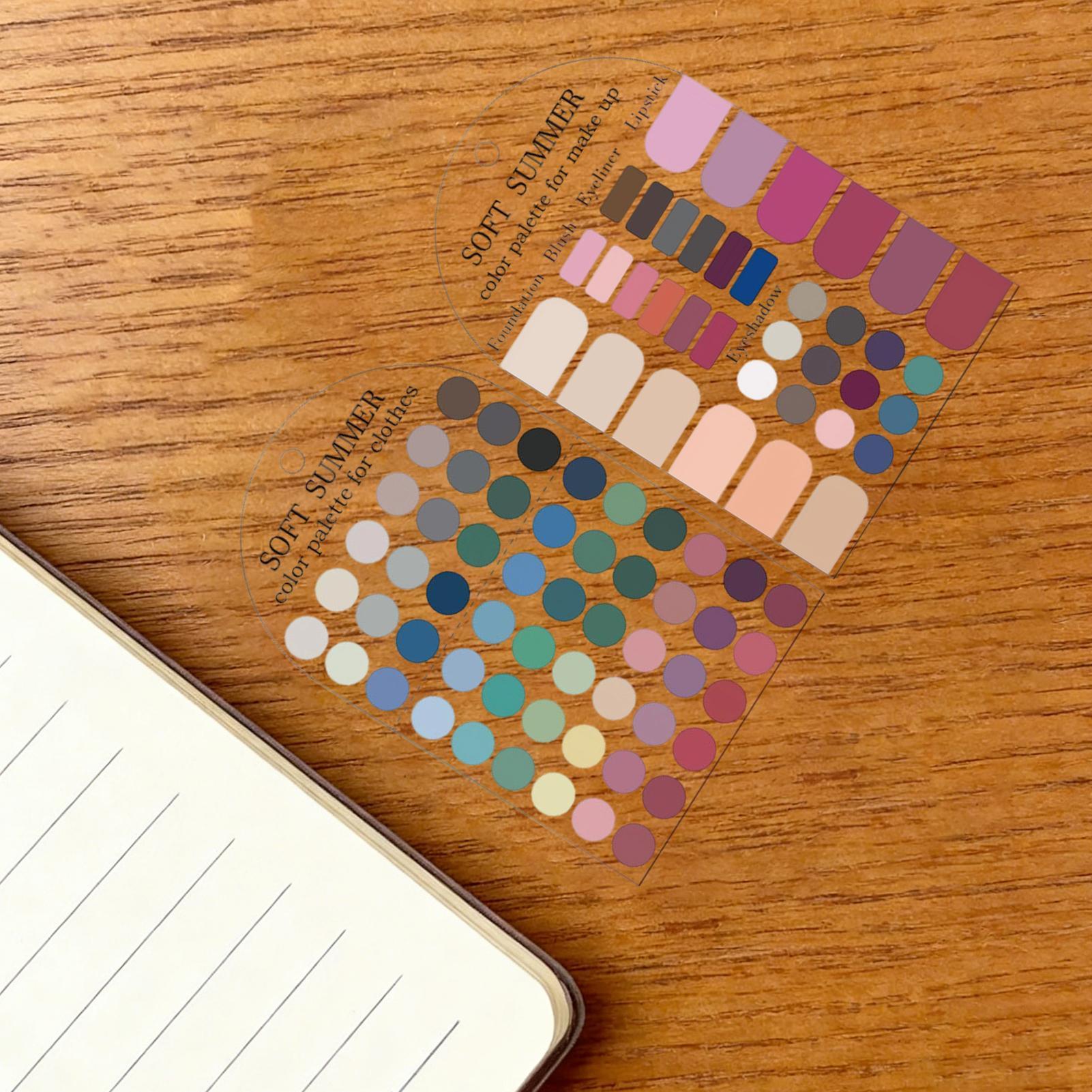 2pcs Soft Summer Color Palette - Summer Clothing Color Palette 评论和价格