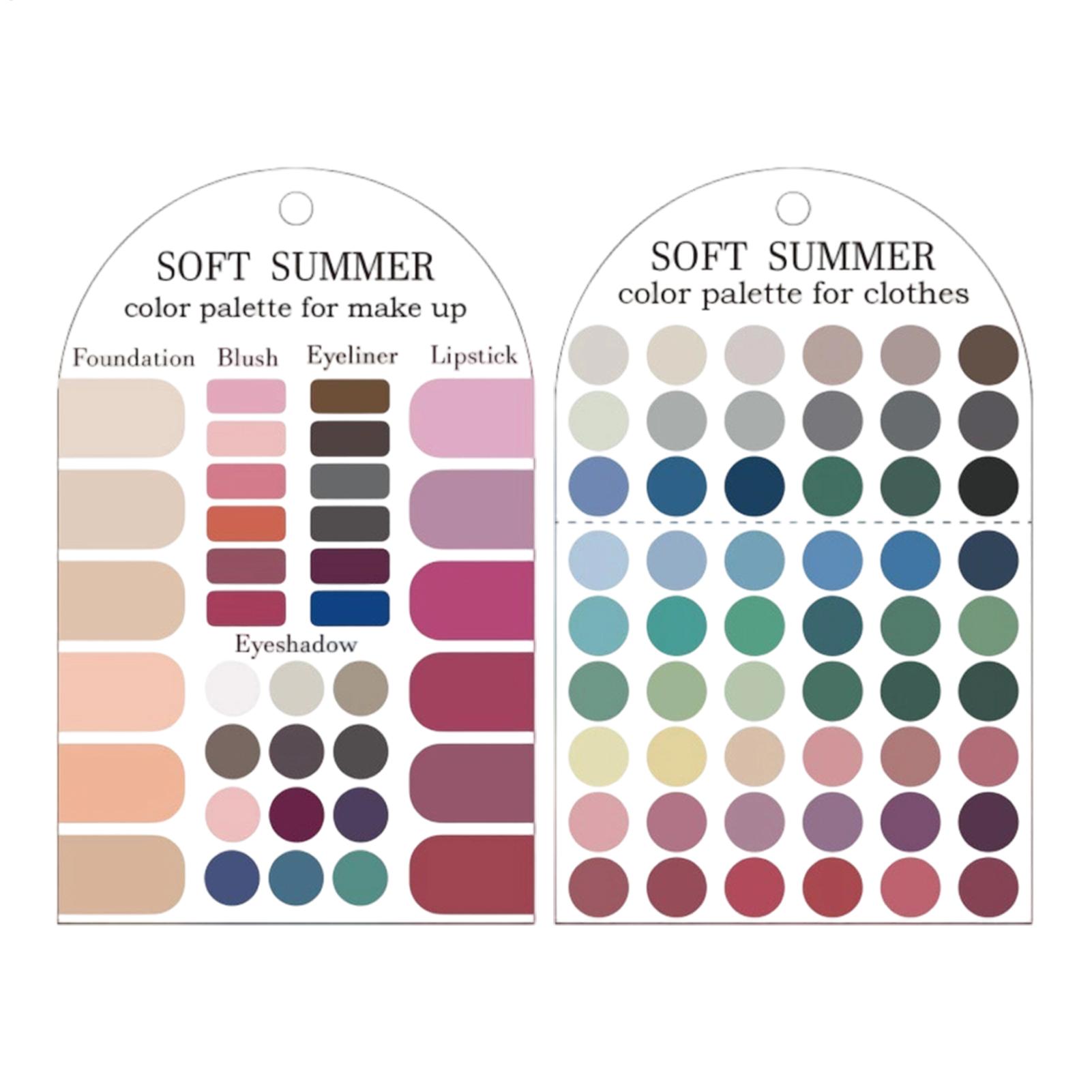 2 Pieces Acrylic Seasonal Pale - Summer Clothing Color Palette 评论和价格