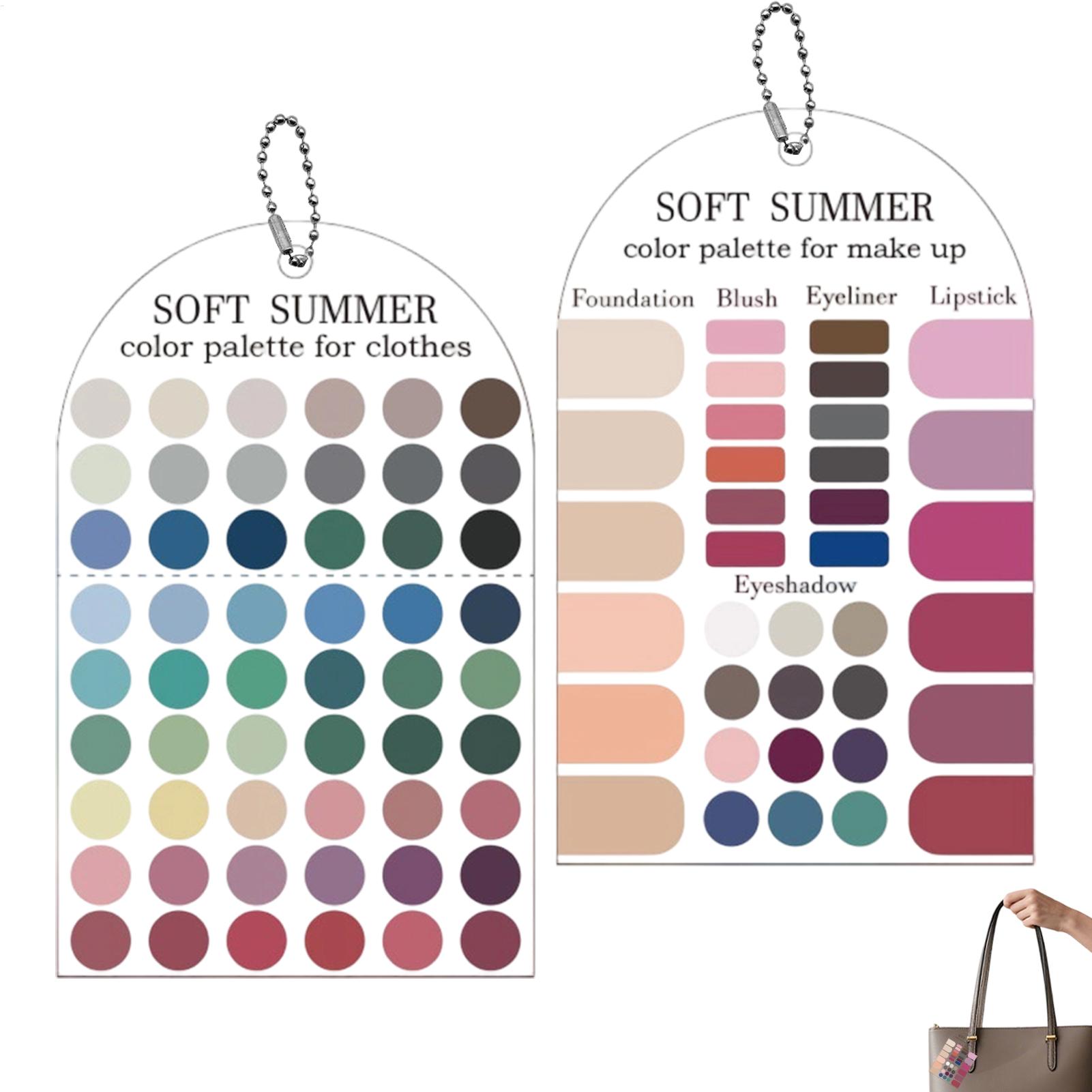 2 Pieces Acrylic Seasonal Pale - Summer Clothing Color Palette 评论和价格
