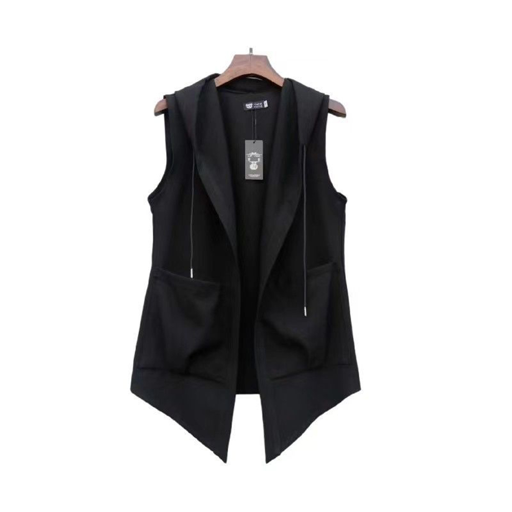 XS-5XL Mens Pocket Hooded Vest - Summer Clothing Trends For Men 2026 评论和价格