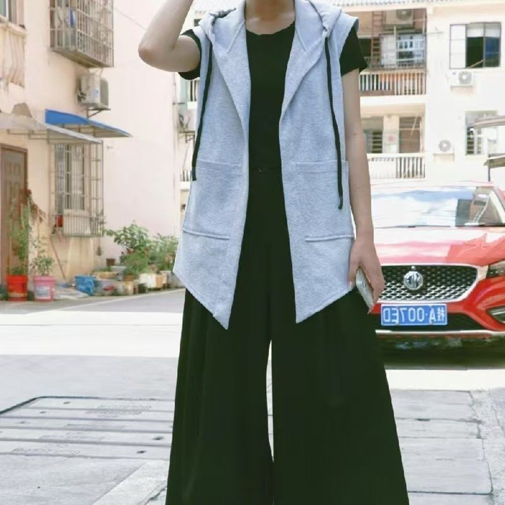 XS-5XL Mens Pocket Hooded Vest - Summer Clothing Trends For Men 2026 评论和价格