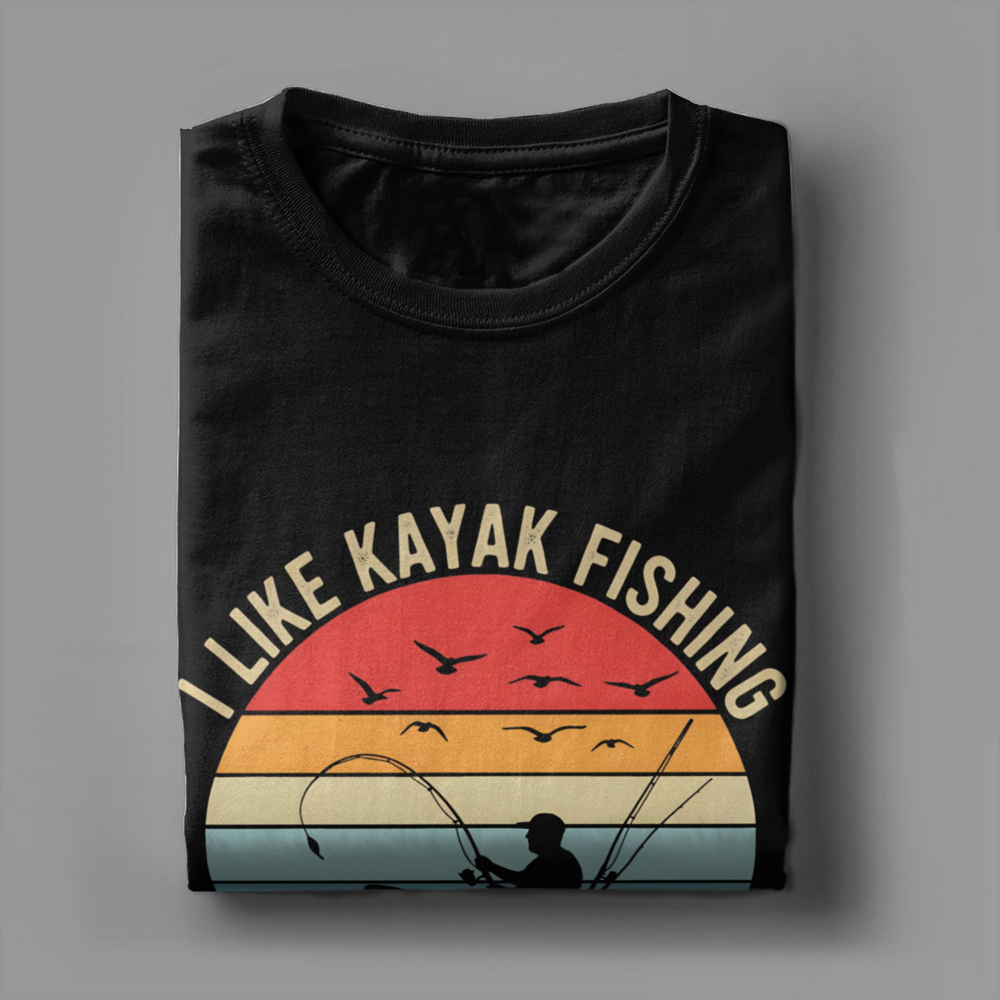 Kayak Fishing  T Shirt Summer  - Summer Kayaking Clothing 评论和价格