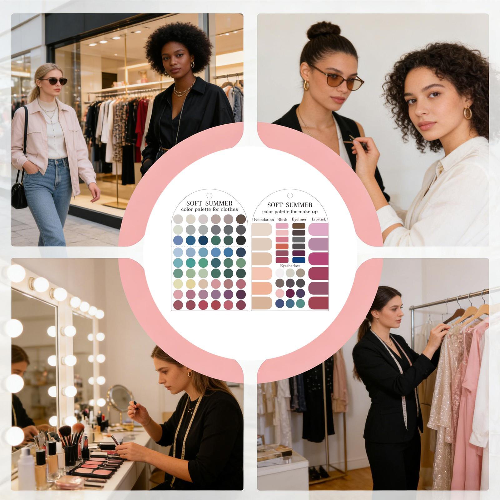 Soft Summer Color Palette Card - Summer Clothing Color Palette 评论和价格