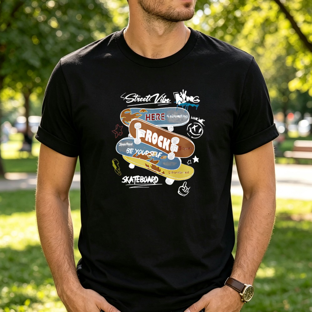 Street Vibe Skateboard Graffit - Summer Vibes Clothing Men 评论和价格