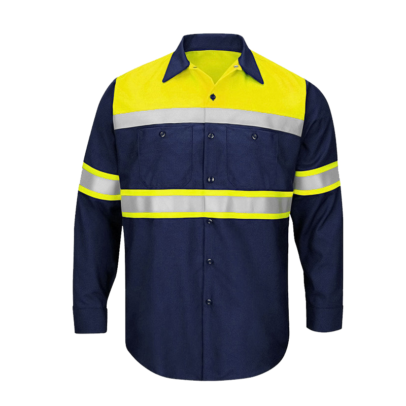 Men Shirt Long Sleeve 100% Cot - Summer Hi Vis Clothing 评论和价格