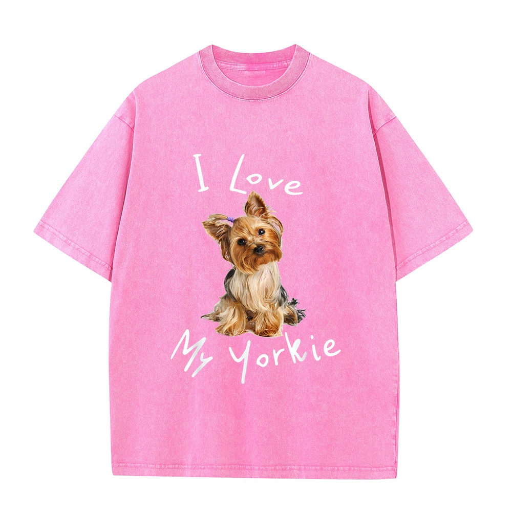 I Love My Yorkie T-Shirt Men M - Summer Clothing Deals 评论和价格