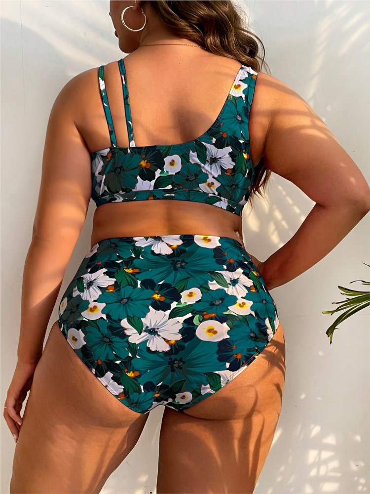 L-5XL Plus Size High Waist Bik - Bikini Set Push Up 评论和价格