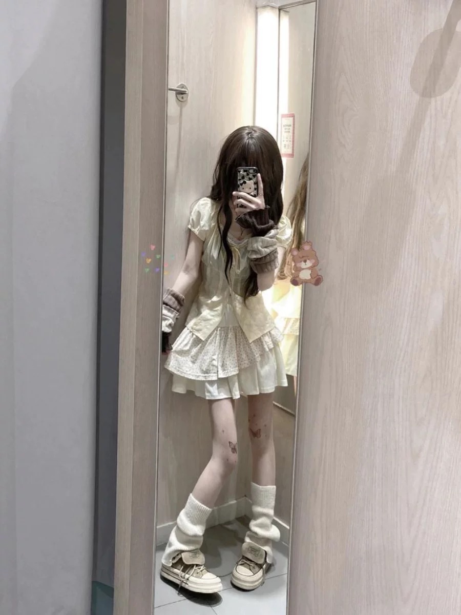 Sweet Floral Two-Piece Set for - Summer Clothing Girls 评论和价格