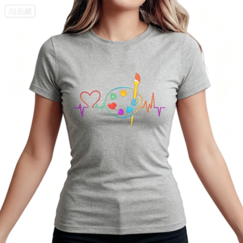 Colorful Geometric Women's Cas - Summer Clothing Color Palette 评论和价格