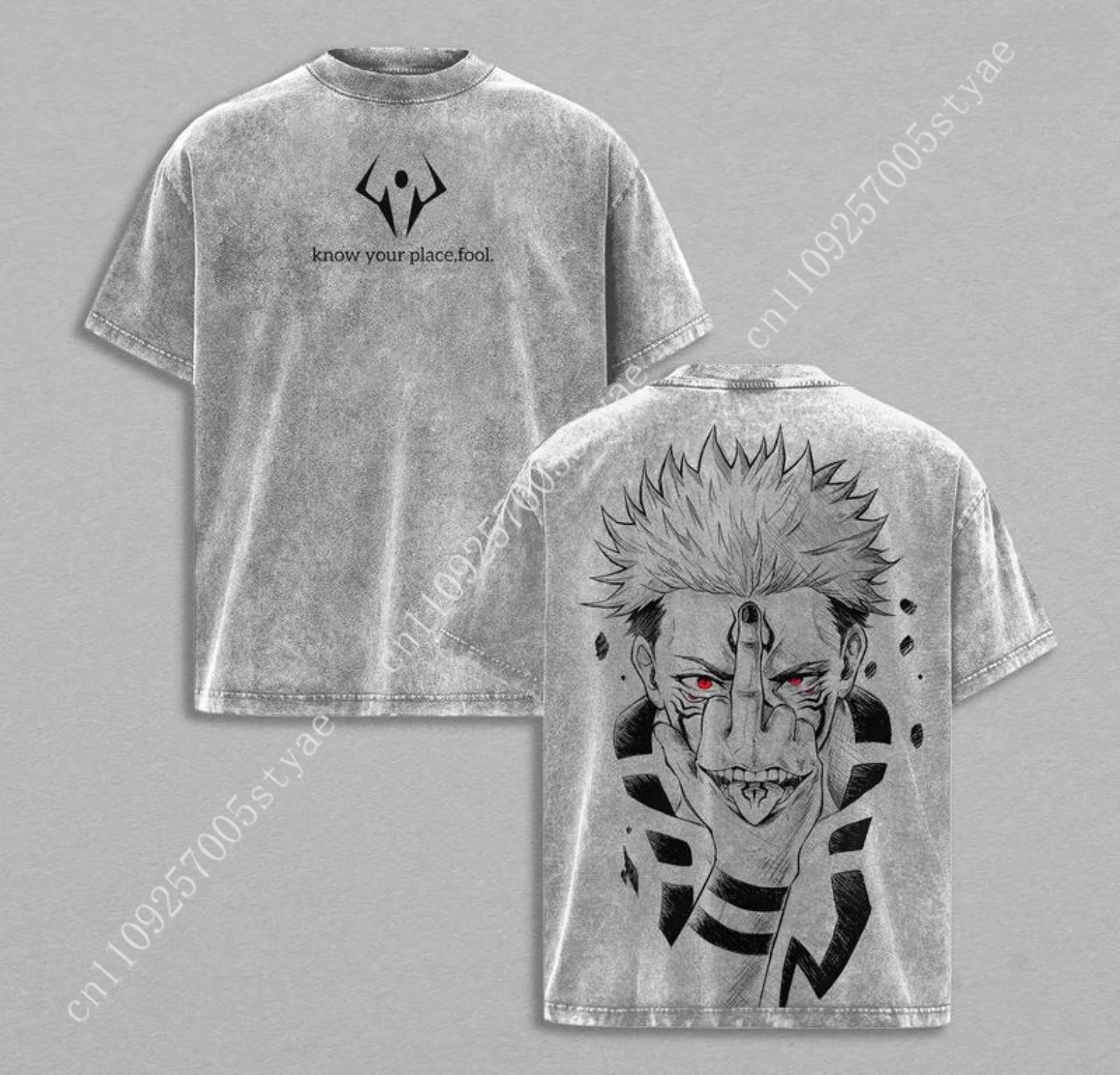 Anime  Ryomen Sukuna Graphic T - Summer Quilt 评论和价格