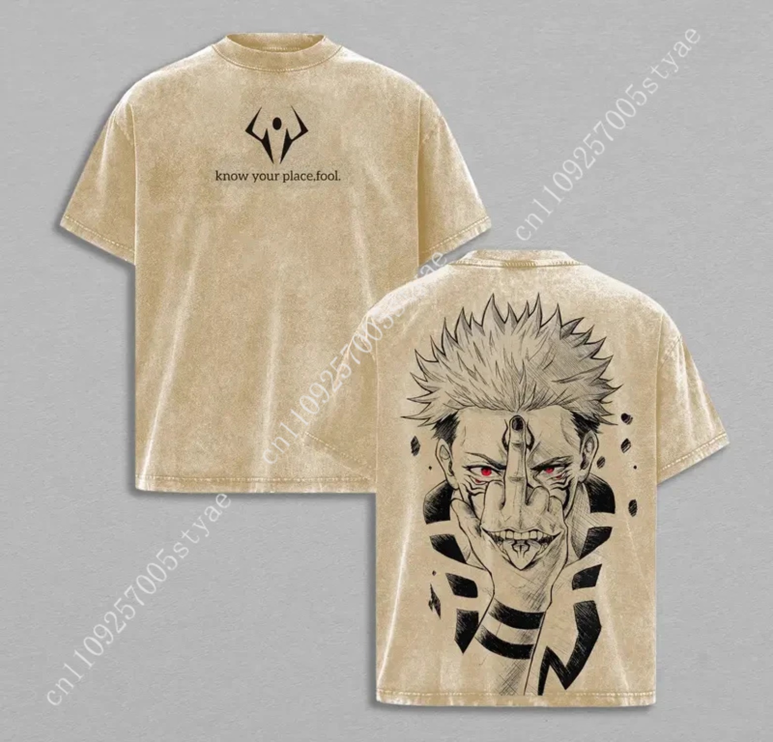 Anime  Ryomen Sukuna Graphic T - Summer Quilt 评论和价格