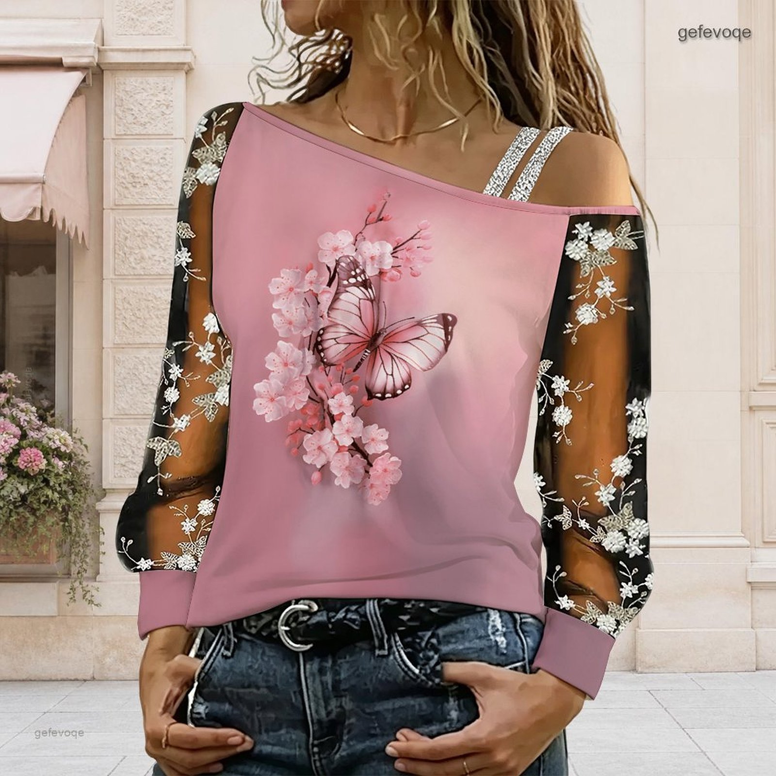 Women Off Shoulder Blouse Asym - Off Shoulder Blouse 评论和价格