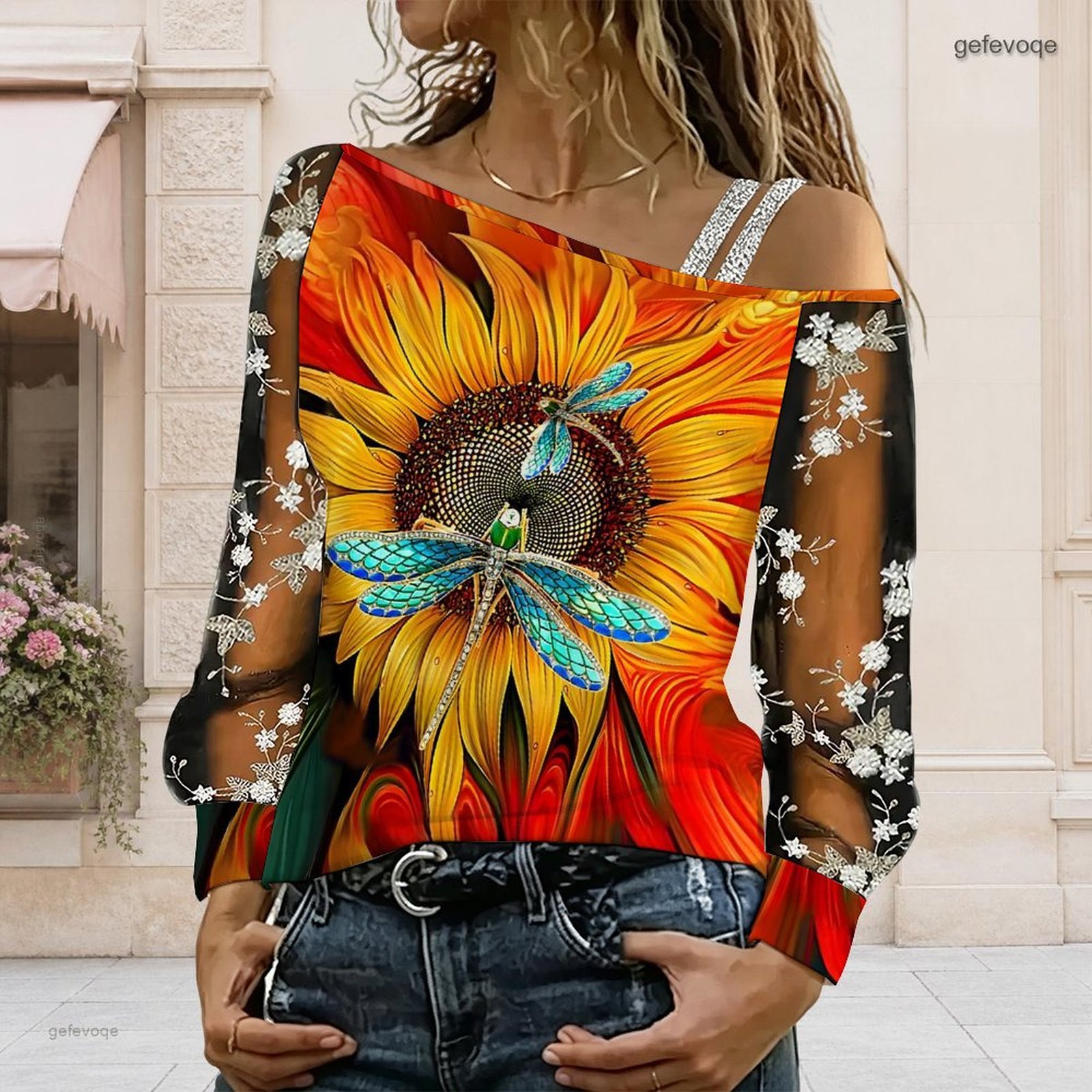Women Off Shoulder Blouse Asym - Off Shoulder Blouse 评论和价格