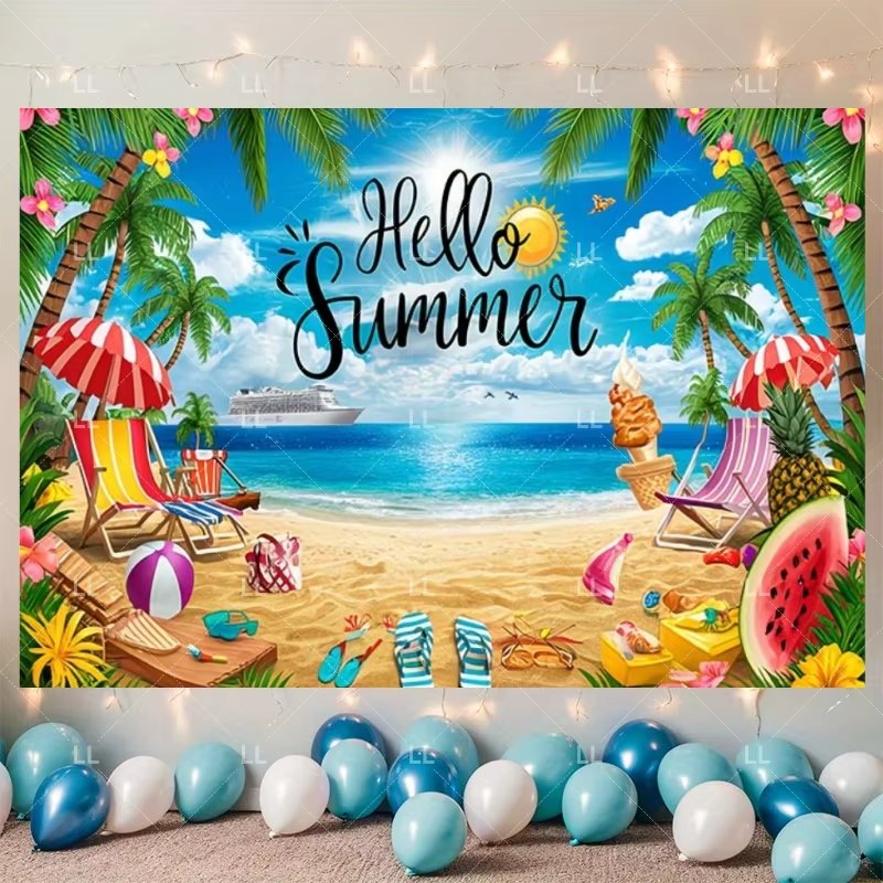 Summer Hawaii Beach Party Deco - Summer Clothing Banner 评论和价格