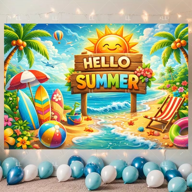 Summer Hawaii Beach Party Deco - Summer Clothing Banner 评论和价格