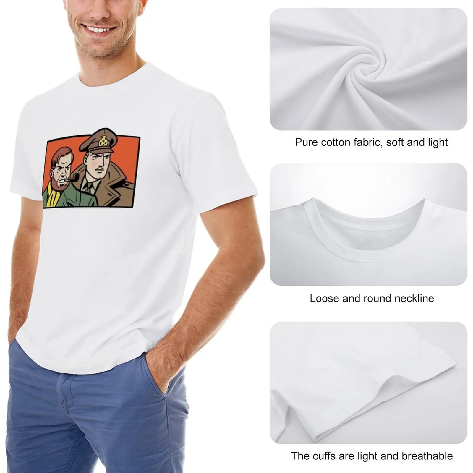 Blake and Mortimer Banner Figu - Summer Clothing Banner 评论和价格